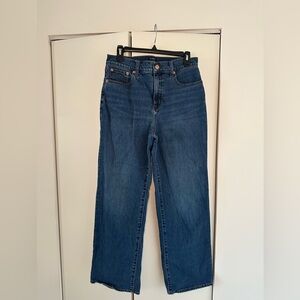J. Crew Factory Full Length Wide-Leg Jeans